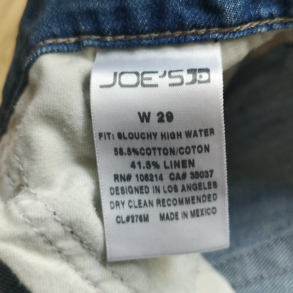 Cotton+Linen Oversize/Boyfriend Jeans - Picture 3 of 4